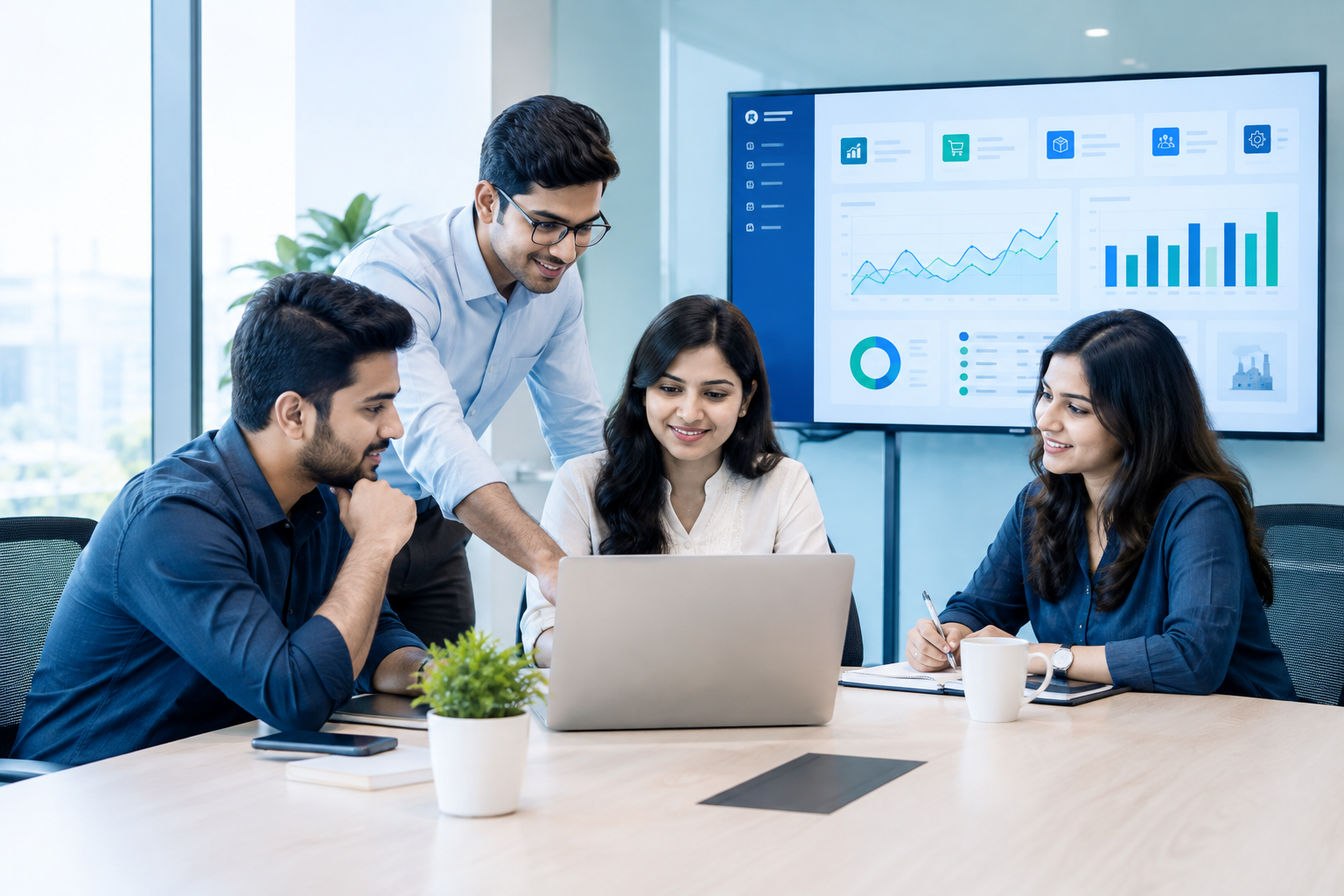 Cloud ERP Team and Business Dashboard